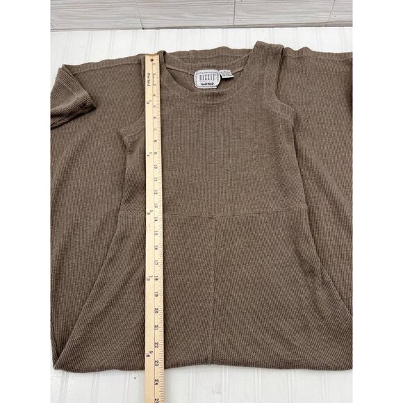 Vintage Bizzit Collection 2 Pc Cardigan & Sleeveless Dress Waffle Knit Women's M - Picture 8 of 8